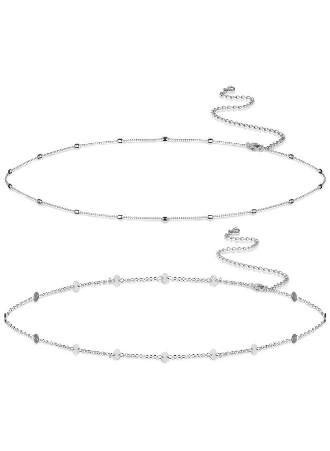 Rotnso 14K Gold Plated Body Chains Dainty Boho Layered Beach Waist Chain Adjustable Bikini Belly Chain Jewelry Accessories for Women Sexy, 26 inches, Non-Precious Metal, No Gemstone - Image 1