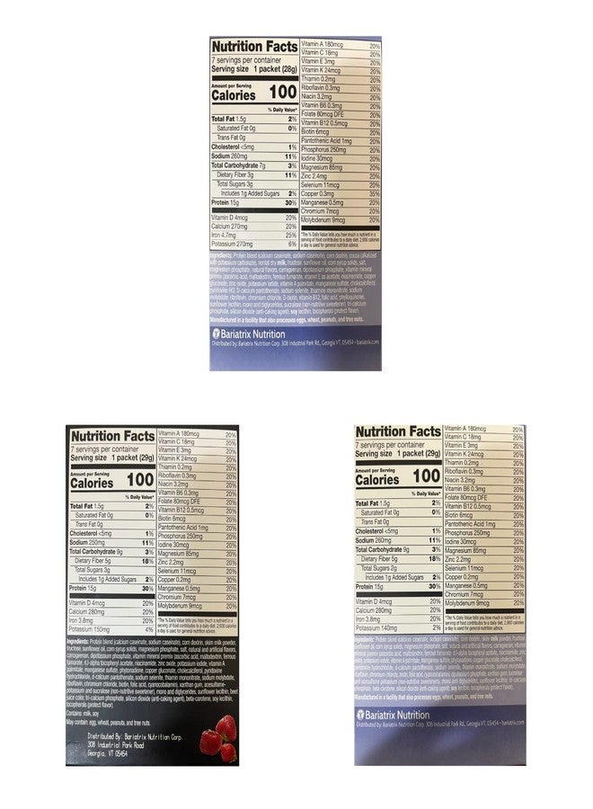 PROTIFIT - High Protein Pudding and Shake Mix 3 Pack, Favorites Bundle: Chocolate, Strawberry, Vanilla, Meal Replacement, 7 Servings Per Box, (3 Pack) - Image 2