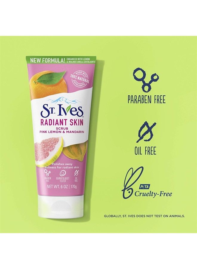 ST. Ives Radiant Skin Face Scrub, Pink Lemon and Mandarin Orange, 6 oz - Image 3