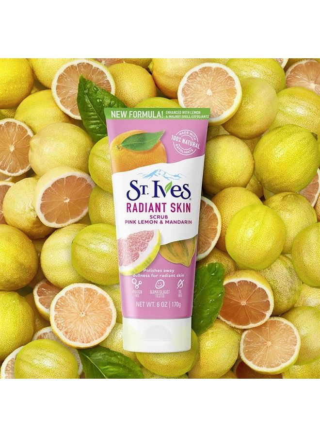 ST. Ives Radiant Skin Face Scrub, Pink Lemon and Mandarin Orange, 6 oz - Image 4