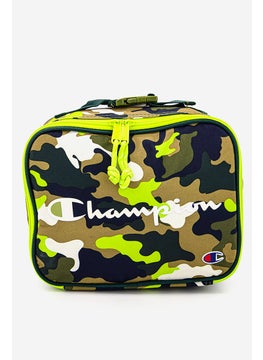 Women Branded Camouflage Lunch Bag 27 L x 20 H x 10 W cm, Olive