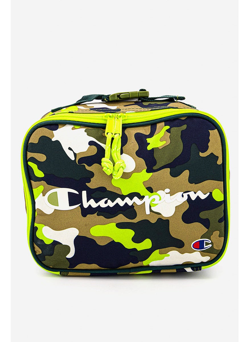 Champion - Women Branded Camouflage Lunch Bag 27 L x 20 H x 10 W cm, Olive - Image 1