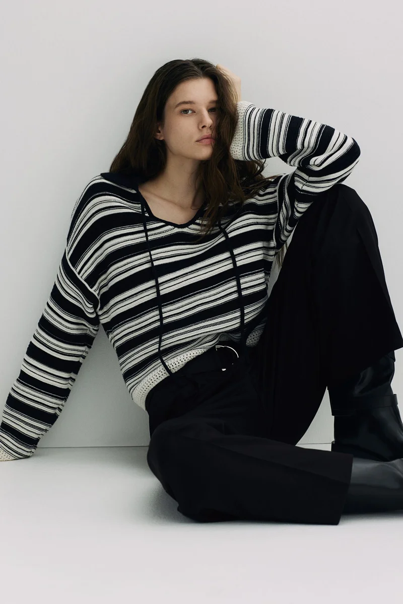 اتش اند ام بنطلون أنيق بحزام