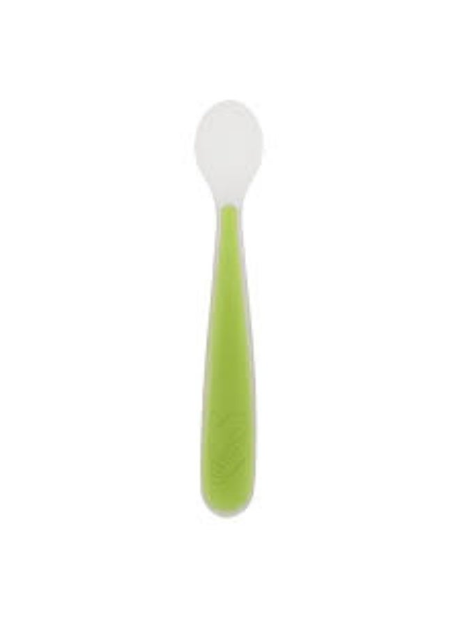 Chicco Soft Green Silicone Spoon 1unit - Image 2