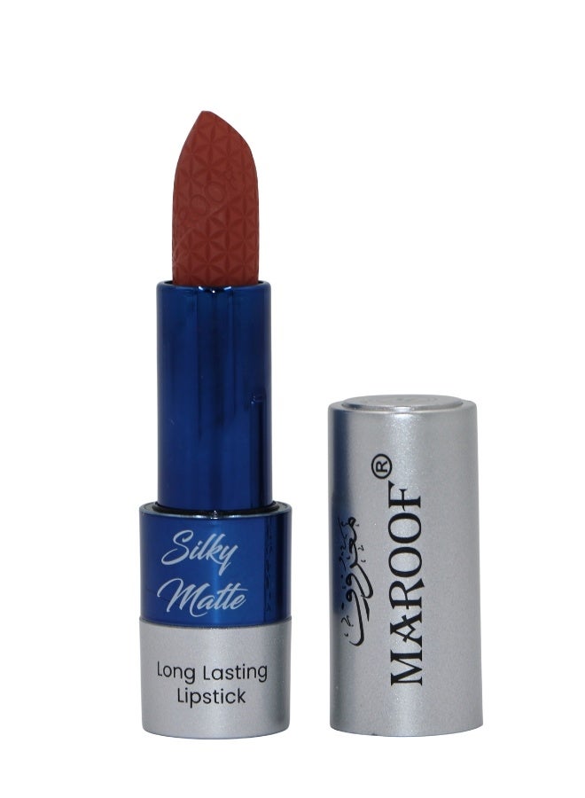 MAROOF Silky Matte Long Lasting Lipstick 3.8g, 15 Cinnamon Brown - Image 4