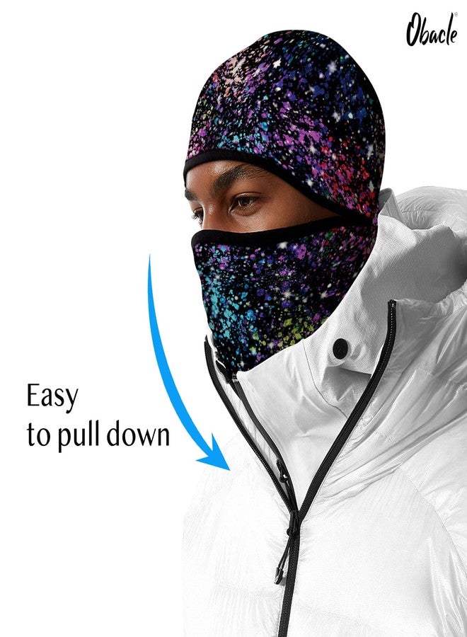 Obacle Balaclava Face Mask Men Women for Winter Cold Weather Ski Hunting (Galaxy Colorful) - Image 4
