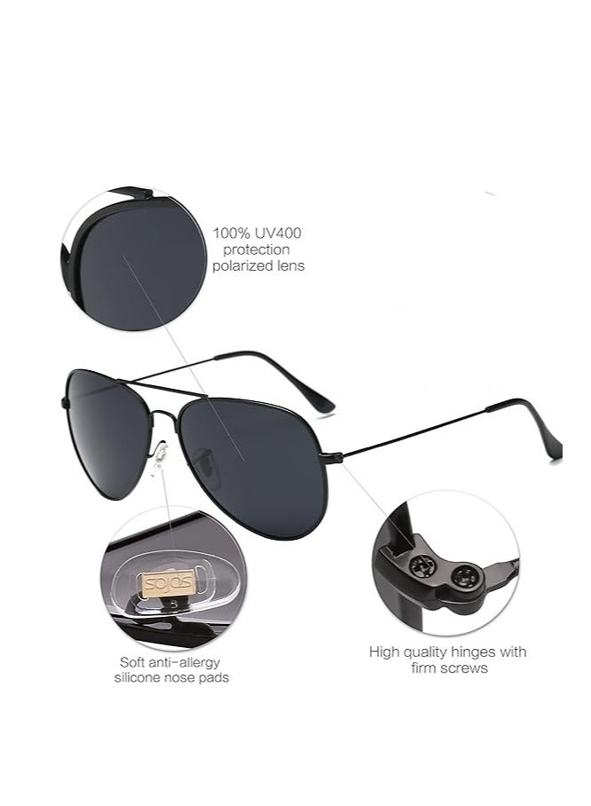 Generic Classic Aviator Polarized Sunglasses for Men Women Vintage Retro Style  - Image 3