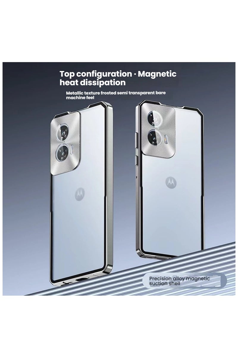 general Suitable for Motorola Edge50 Fusion metal phone case, matte finish, shockproof, textured protection - Image 5