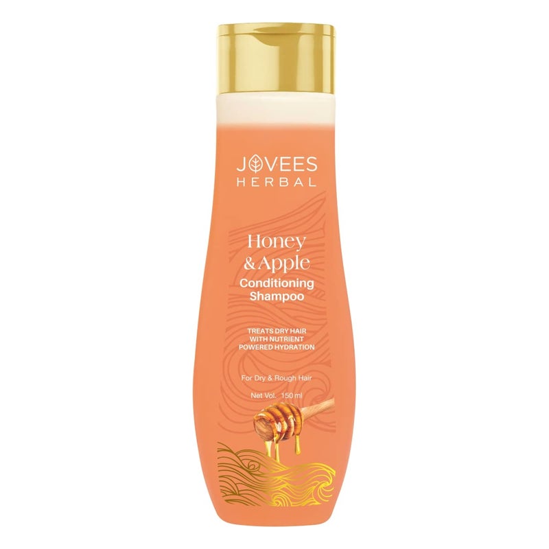 Jovees Herbal Honey Apple Conditioning Shampoo With Peach And Aloe Vera Extracts For Dry And Rough Hair 150 ml - Image 1