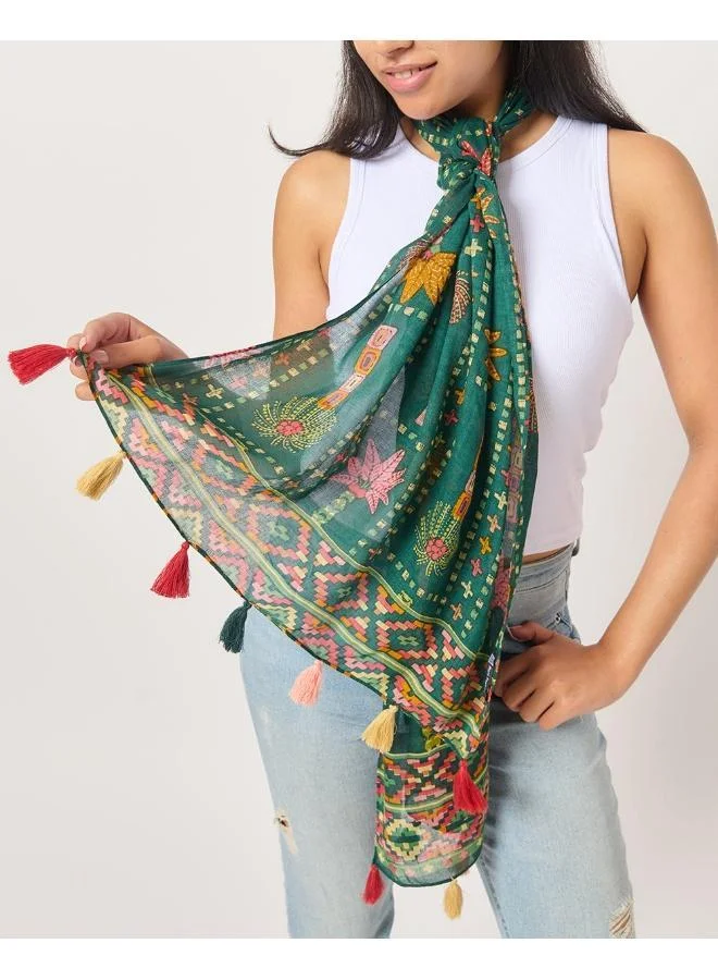 Palm Kilim Scarf