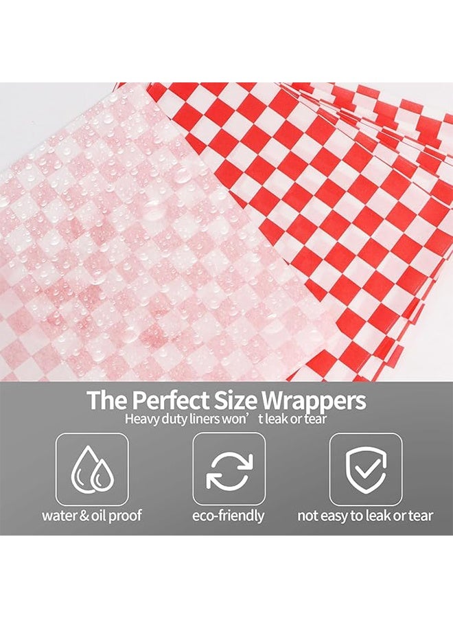 100 قطعة من ورق ديلي، ورق شمع مقاوم للدهون للغاية للطعام، 7 × 7 بوصة، ورق تغليف شطائر فاخر لوجبات الغداء المدرسية، بطانات سلة طعام مثالية للشواء والمهرجانات - Image 4