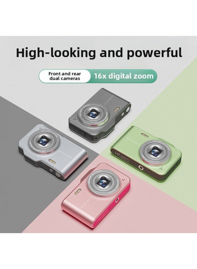 Generic HD Student Party Dedicated Digital Camera Small Portable Retro Ccd Campus Travel Vlog Selfie Camera-Body Color:Memory Card-64g  - Image 3