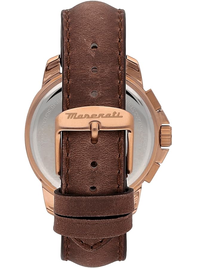 مازيراتي ساعة رجالية R8871621004 Successo أنالوج بشاشة كوارتز أنالوج بنية اللون - Image 3