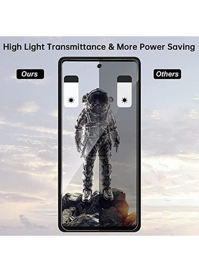 erorex Privacy Screen Protector For Google Pixel 6A With Clear Case Anti Spy Soft Screen Replacemnt Film With Back Cover For Google Pixel 6A Not Glass - Image 3