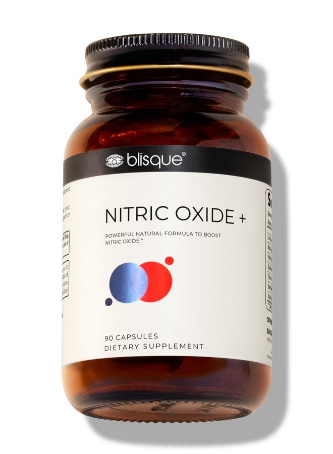Blisque - Natural Nitric Oxide Booster Supplement for Blood Flow Support and Circulation | Doctor-Approved | with L-Arginine, Maca Root, and Beet Root | 90 Capsules | Vegan and Non-GMO - Image 1