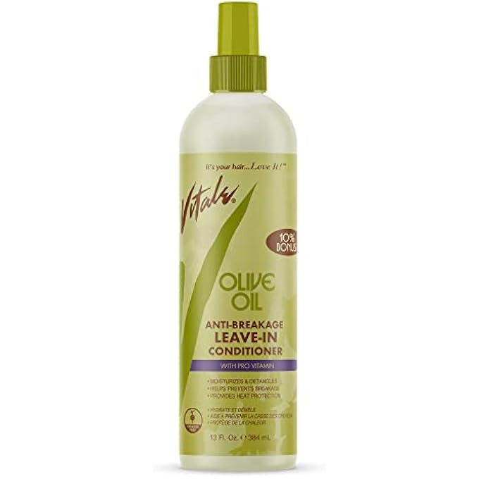 VITALE OLIVE OIL ANTI BREAKAGE LEAVE IN CONDITIONER 12 FLUID OUNCE, WHITE, 12 FL OUNCE - Image 1