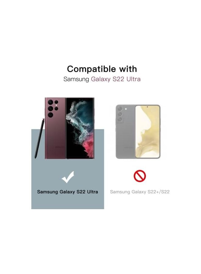 JETech Screen Protector for Galaxy S22 Ultra 5G 6.8-Inch with Camera Lens Protector, Flexible TPU Film, Fingerprint ID Compatible, HD Clear, Easy Installation, 2-Pack Each - Image 2