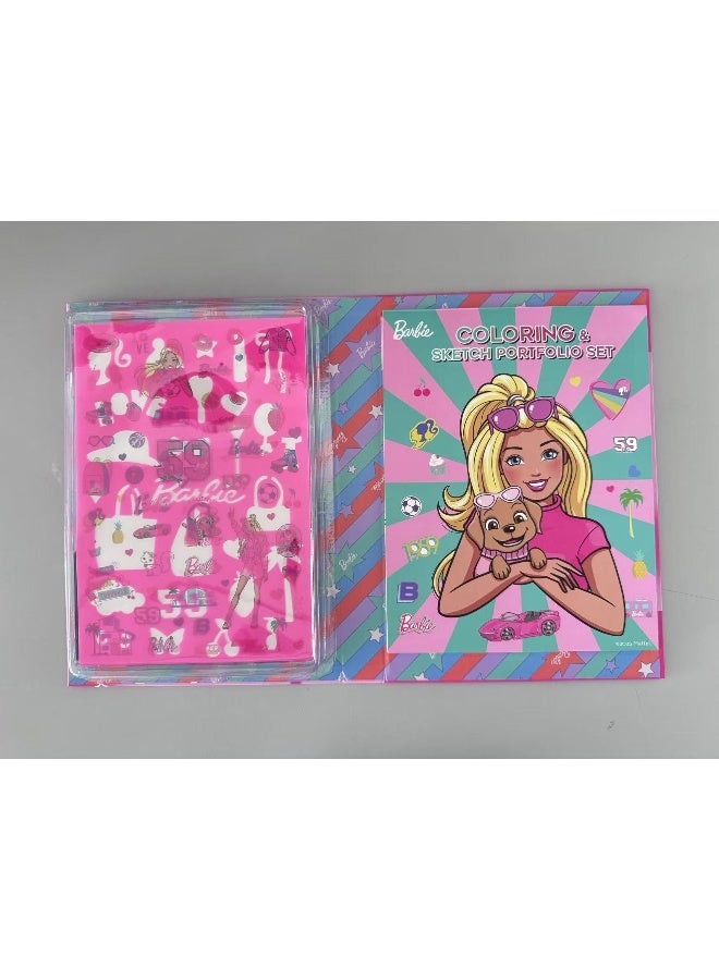 Barbie مجموعة محفظة تلوين ورسم باربي - Image 3