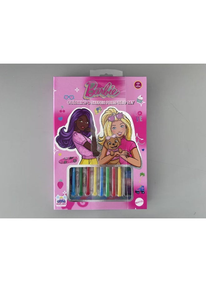 Barbie مجموعة محفظة تلوين ورسم باربي - Image 4