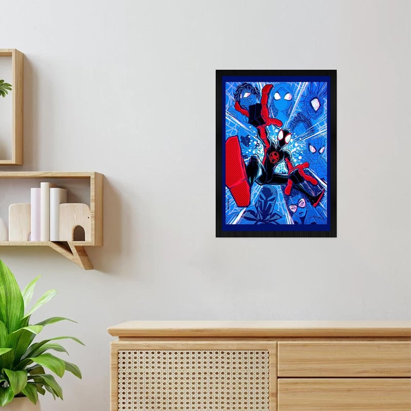 CodersParadise Spiderman Wall Poster Frames | Aesthetic A4 Poster Frames For Home, Living Room, Bedroom and Office | Wall Frames Artworks | Hanging Theme Posters - Image 5