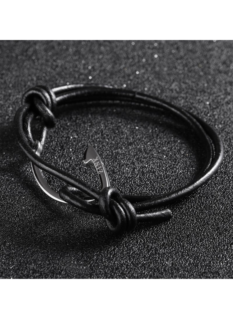 زنك سوار ZINK رجالي من الفولاذ المقاوم للصدأ باللونين الأسود والفضي | ZJBC024LPB-S - Image 3