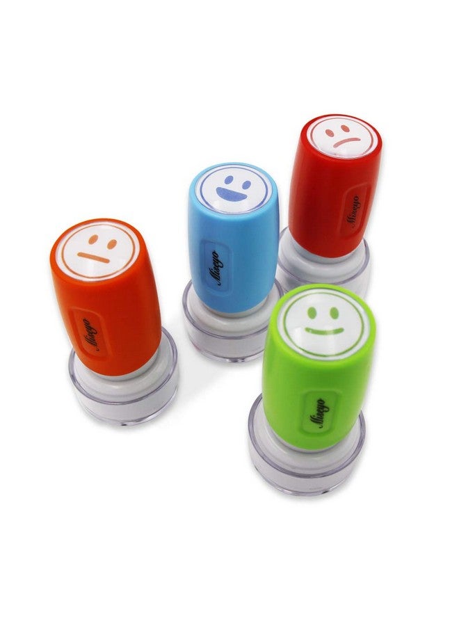Miseyo Miseyo Pre-Ink Teacher Stamp Set - 4 Color Mood Expressions - Image 3