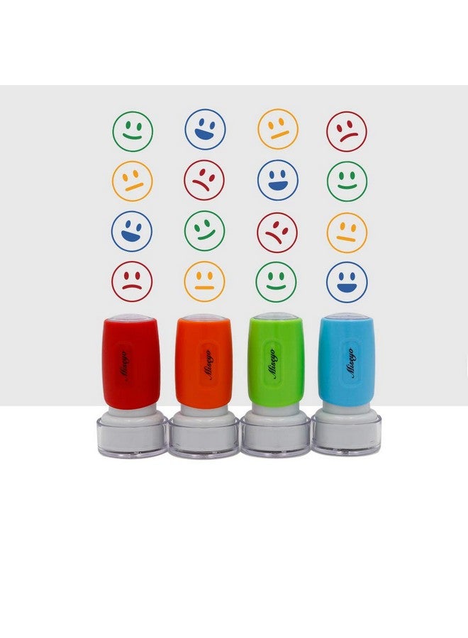 Miseyo Miseyo Pre-Ink Teacher Stamp Set - 4 Color Mood Expressions - Image 5