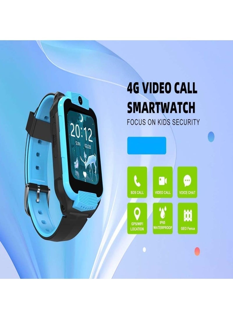 Nabi Z9 Kids Smart Watch with GPS Location Tracker, Voice Calling, HD Full Touch Screen, SIM Card Slot, Waterproof Smartwatch for Boys & Girls with Alarm, Camera, Multi-Colour - Image 3