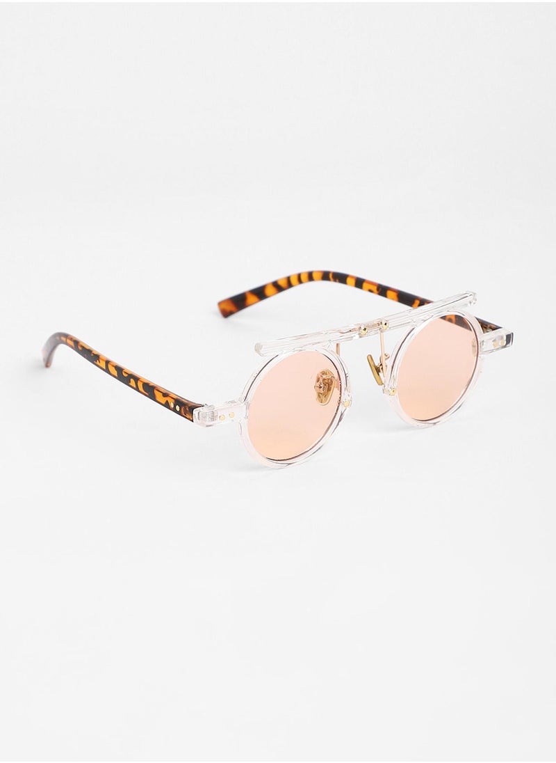 Haute Sauce - The Cirque Round Sunglasses - Transparent - Image 1
