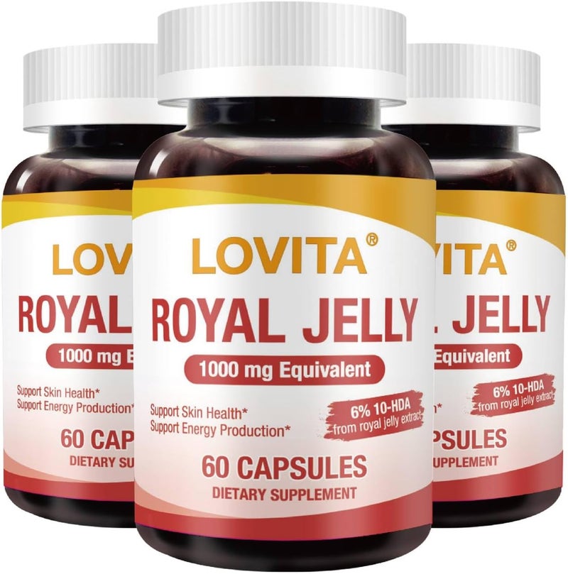 Lovita Royal Jelly Capsules for Skin Health and Energy - Image 1