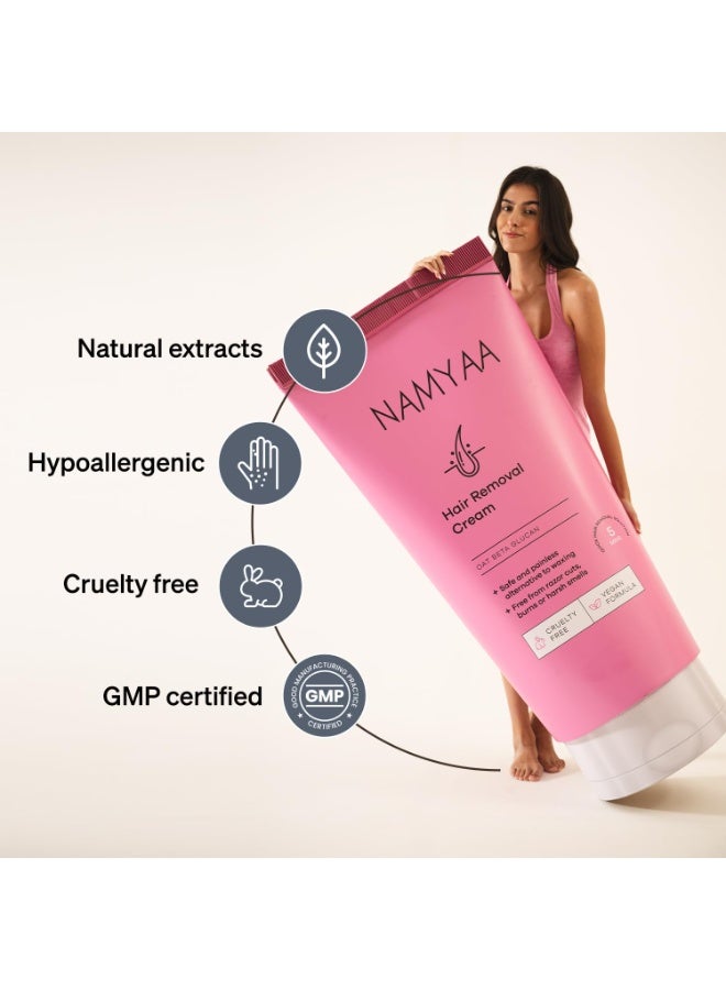 Namyaa women Intimate Hygiene Care Set-Hair Removal Cream 60gm & Haldi Chandan Hygiene Wash 100Ml Pack Of 2 (2) - Image 3