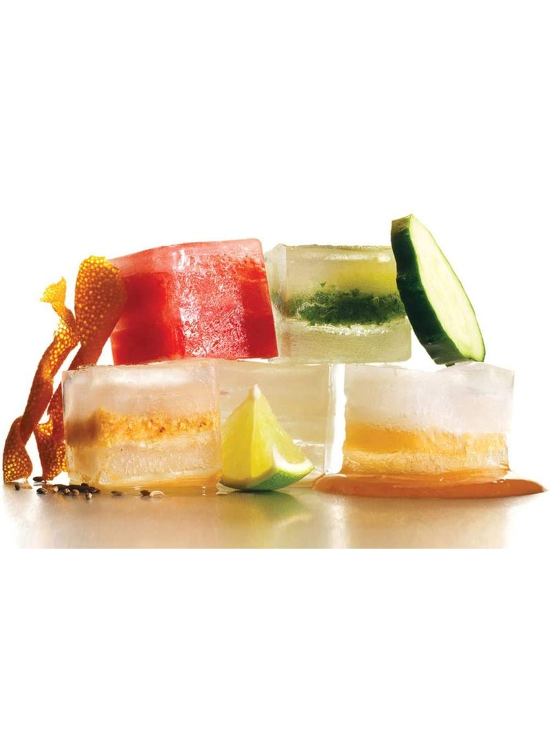 Zollyss Zollyss 2 Pcs Silicone Ice Cube Trays Molds, 15 Cavities Ice Tray for Whiskey and Cocktail (Black - 15 Cavity)  - Image 3
