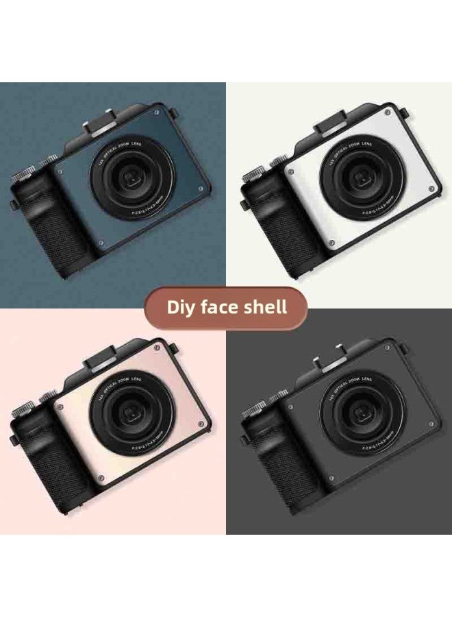 Generic 4K HD Camera Student Beginner WIFI Micro Single Digital Camera Travel Photo Video Retro DV-Body Color:128G  - Image 4