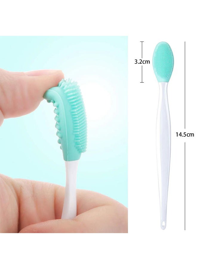 Silicone Pore Brush,Lip Scrub Brush Lip Brush Tool, Exfoliate Your Large & Visible Pores With This Facial Brush, Double-Sided Black Head Cleaning Tool, Beauty & Skincare Accessories - Image 2