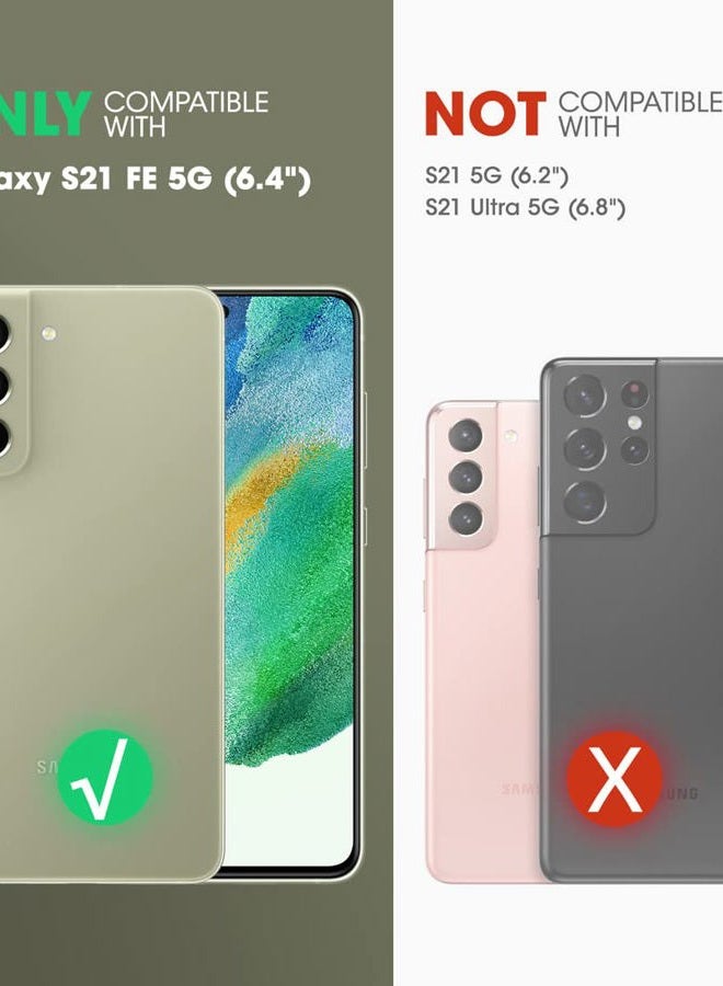 SupCase [Unicorn Beetle Pro Series] Case Designed For Samsung Galaxy S21 FE (2021 Release), Rugged Holster Case with Built-in Screen Protector - Black - Image 2