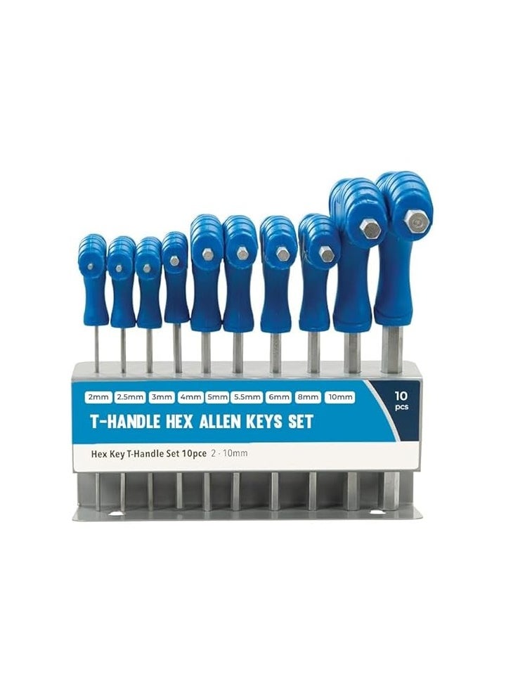 Duravel Duravel Hex Keys Set, 10 Pieces, 2mm - 10mm, T-Handle  - Image 1