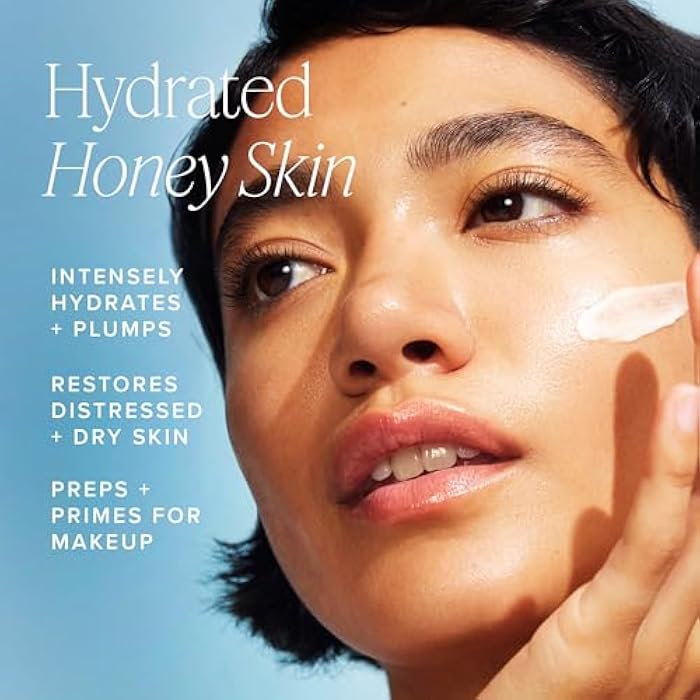 Farmacy Ceramide Face Moisturizer - Honey Halo Hydrating Facial Moisturizer for Dry Skin - Plumps, Soothes + Restores Skin with Potent Ceramides + Buckwheat Honey for a Dewy, Healthy Glow (50ml) - Image 2