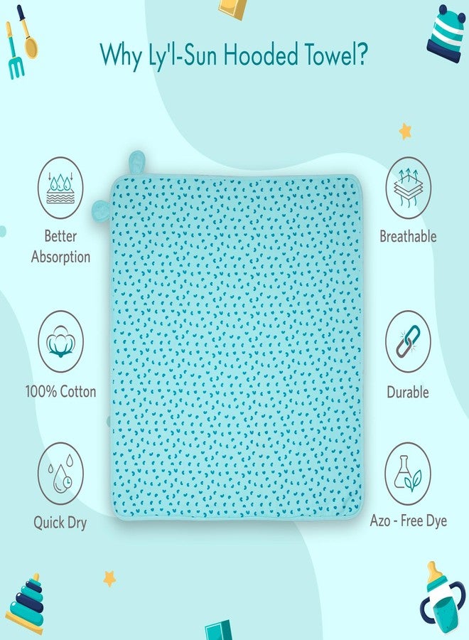 VAYA LY'L-Sun Baby Hooded Towel, Ultra Soft & Quick Absorbent Bath Towel for Newborns & Toddlers, 100% Cotton, Gentle on Baby’s Skin, Lightweight & Travel-Friendly, Color - Bunny - Image 4