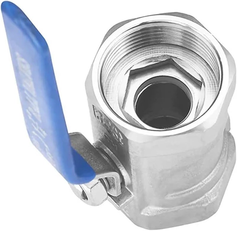 3 4 بوصة صمام كرة من قطعة واحدة ثنائي الاتجاه منخفض الضغط عالي الحرارة من الفولاذ المقاوم للصدأ 316 للماء والزيت والبخار - Image 4