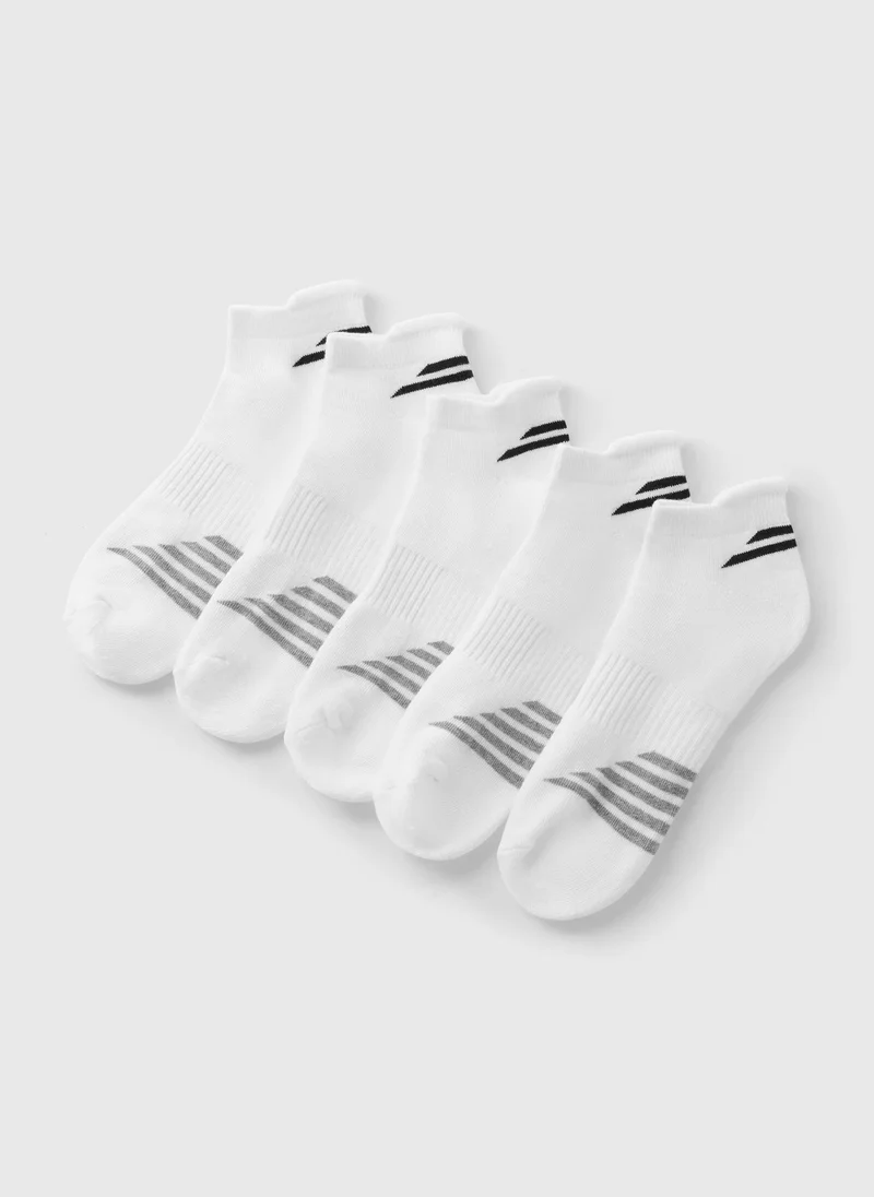 Matalan 5 Pack White Athletic Trainers