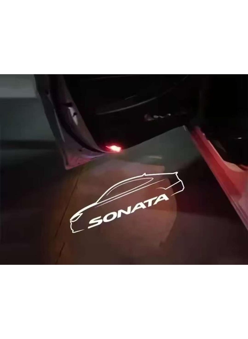 Vierex Car Door Welcome Light LED Logo Projector for Hyundai Sonata 8th Generation (2010-2014), HD Acrylic Lens Courtesy Door Shadow Lamp, Plug & Play Car Ambient Light Accessories - Image 1