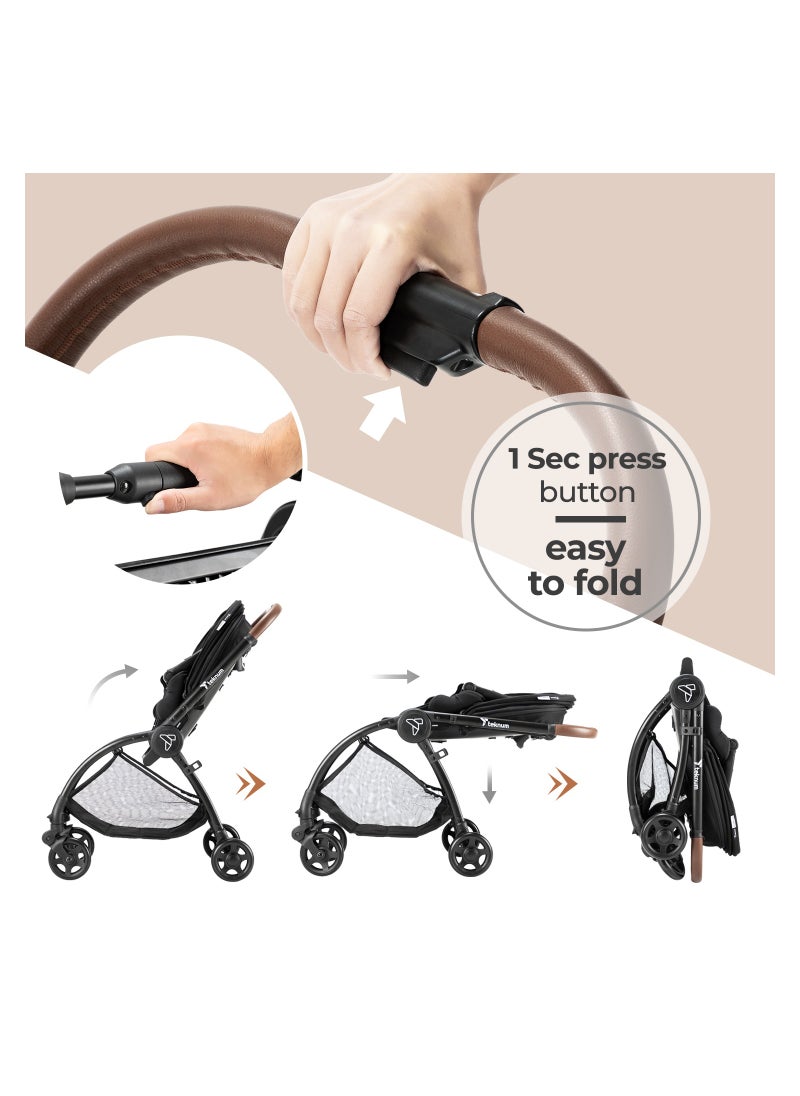 Travel Stroll 2 Stroller With Reversible, Multi Recline Seat - Black - pzsku/Z614570DF7B4C6F97ED6FZ/45/_/1702011386/cfdafc70-c476-456c-84da-988e37014e8e