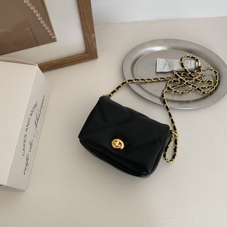 Bag Women'S 2023 New Trendy Small High Texture All-Match Rhomboid Single Shoulder Bag Chanel Style Crossbody Chain Small Square Bag - Image 4