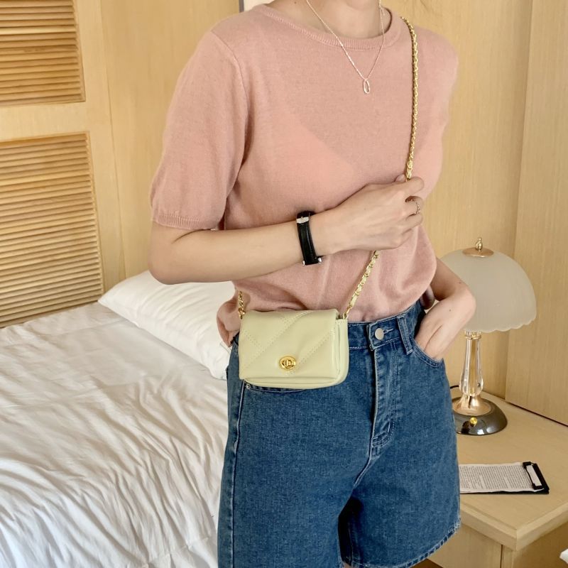 Bag Women'S 2023 New Trendy Small High Texture All-Match Rhomboid Single Shoulder Bag Chanel Style Crossbody Chain Small Square Bag - Image 5