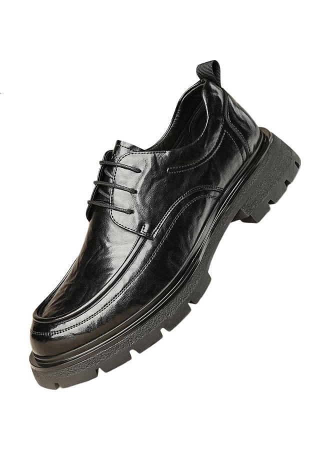St&Sat Saturday Men'S Fashion Business Formal Leather Shoes Men'S Versatile Casual Leather Shoes Comfortable Business Shoes Black 43 - Image 3