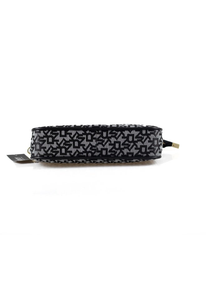 Donna Karan 2026 New Style Ready Stock Women Vintage  Baguette Shoulder Bag Monogram Pattern Inspired PU Leather Chain Spliced  Zipper Closure Ladies Underarm   Purse Daily Office Evening Party Handbag - Image 3
