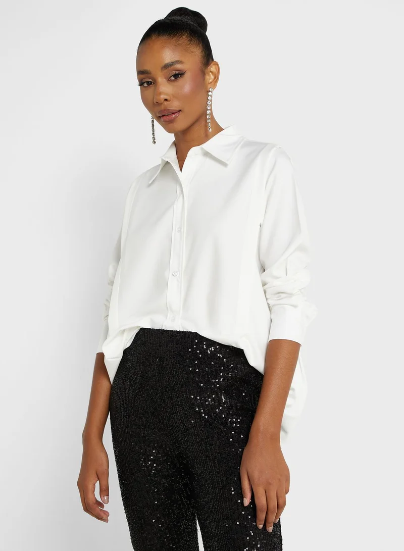 4th & Reckless Puff Sleeve Button Down Shirt
