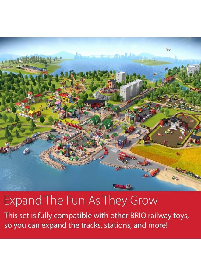 Brio BRIO World 33307 - Advanced Expansion Pack - 11 Piece Set of Wooden Train Tracks for Kids | Train Set Expansion | Fun Learning Toy | Compatible with All Railway Toys | FSC Certified  - Image 4