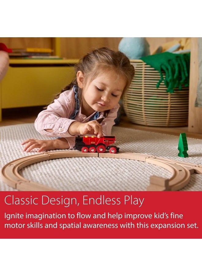 Brio BRIO World 33307 - Advanced Expansion Pack - 11 Piece Set of Wooden Train Tracks for Kids | Train Set Expansion | Fun Learning Toy | Compatible with All Railway Toys | FSC Certified  - Image 5