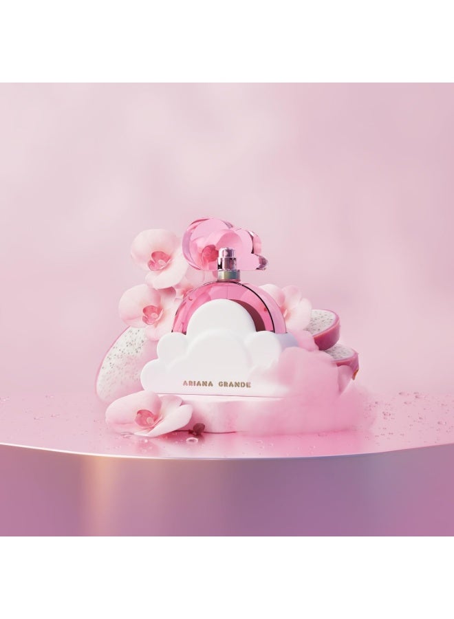 Ariana Grande عطر أريانا غراندي كلاود بينك - عطر يدوم طويلاً مع فاكهة التنين، أوركيد الفانيليا، وأخشاب العنبر - عطر نسائي غورماند مسك - 1 أونصة سائلة بينك - Image 4